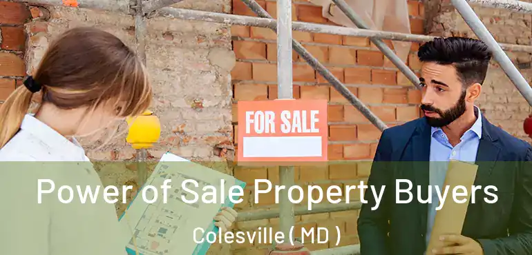  Power of Sale Property Buyers Colesville ( MD )
