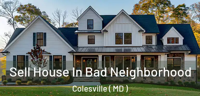  Sell House In Bad Neighborhood Colesville ( MD )