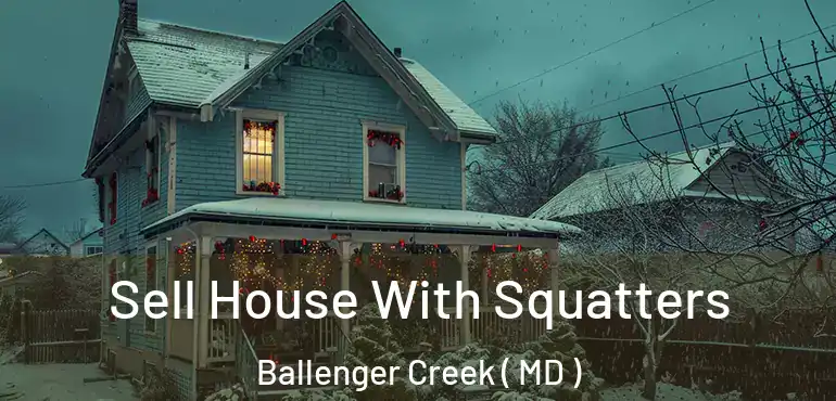  Sell House With Squatters Ballenger Creek ( MD )