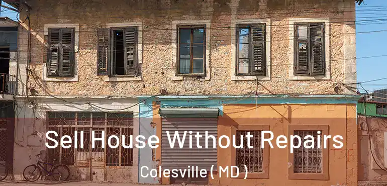  Sell House Without Repairs Colesville ( MD )